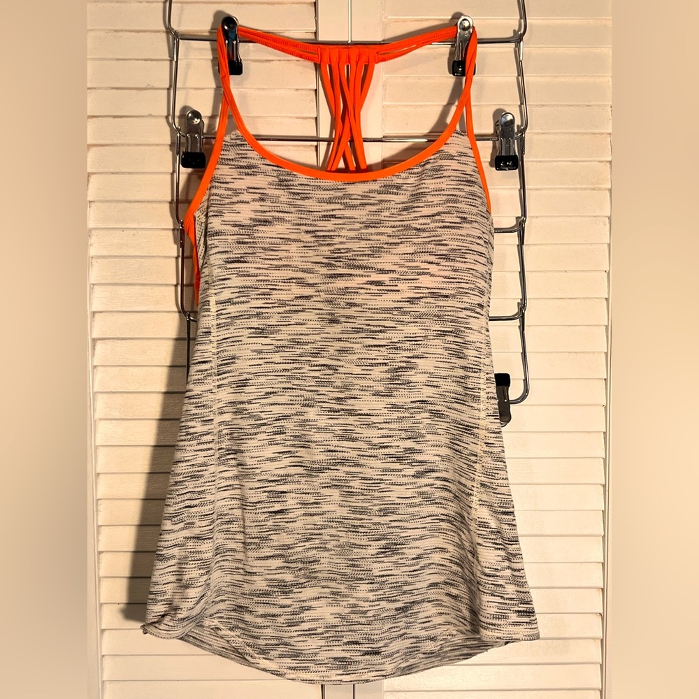 Lululemon Tank with Bra (Orange, 4)